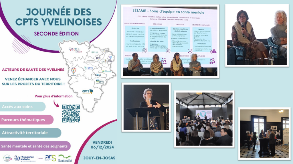 Affiche et photos de la seconde édition de la Journée des CPTS yvelinoises